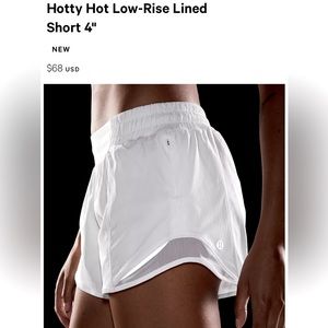 Lululemon *Hotty Hot Low Rise Lined Shorts 4”*